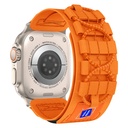 Apple Watch 7 45mm Uyumlu Kordon Hasır Kumaş Sarmal Örgü Zore KRD-99 Kayış