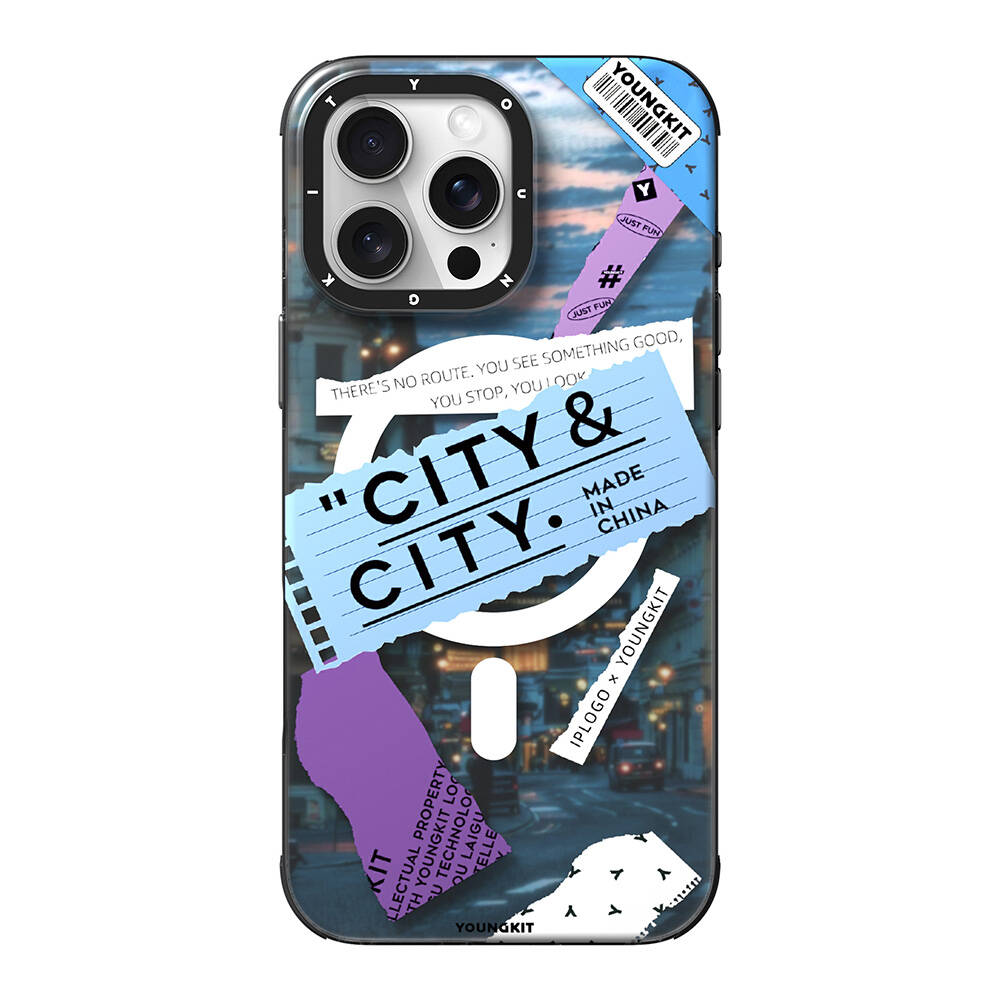 Apple iPhone 16 Pro Max Uyumlu Kılıf M-safe Şarj Özellikli Youngkit A-City Serisi Kapak