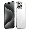 Apple iPhone 16 Pro Uyumlu Kılıf M-safe Şarj Özellikli Şeffaf Cam Arka Yüzey Zore G-Glass Kapak
