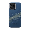 Apple iPhone 16 Pro Uyumlu Kılıf M-safe Şarj Özellikli Aramid Fiber Pitaka Tactile Woven Starpeak Serisi Milky Way Galaxy Kapak