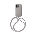 Apple iPhone 16 Pro Uyumlu Kılıf M-safe Şarj Özellikli Soft Arka Yüzey Askı İpli Coehl Creme Kapak