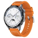 Samsung Galaxy Watch 46mm 22mm Uyumlu Kordon Silikon Örgü Desenli Dikişli Zore KRD-102 Kayış