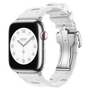 Apple Watch 42mm Uyumlu Kordon Silikon Sportif Görünümlü Yumaşak Esnek KRD-94 Kayış