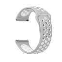Samsung Galaxy Watch 46mm (22mm) Uyumlu Kordon Silikon Esnek Yumuşak Delikli Spor KRD-02 Kayış