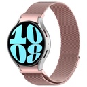 Samsung Galaxy Watch 6 Classic 47mm Uyumlu Kordon Hasır Metal Mıknatıslı Örgü Zore KRD-01 Kayış
