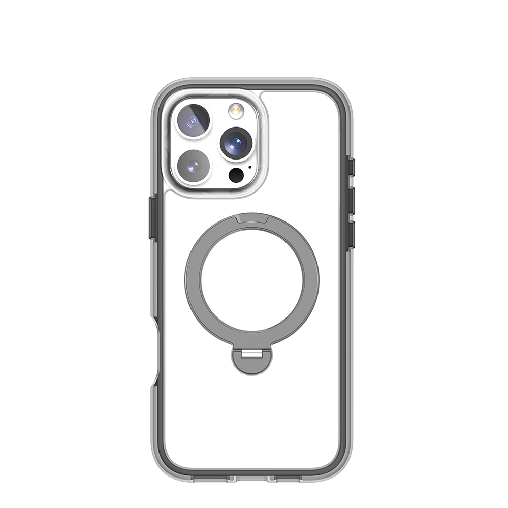 Apple iPhone 16 Pro Uyumlu Kılıf M-safe Şarj Özellikli Raptic AirJoy Serisi 360 Derece Dönebilen Standlı Kapak
