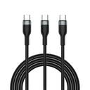 Wiwu Wi-C029 Concise Serisi 2in1 Type-C PD Data ve Şarj Kablosu 100W 1.2M