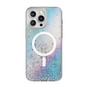 Apple iPhone 15 Pro Max Uyumlu Kılıf M-safe Şarj Özellikli Parlayan Simli Şeffaf Lisanslı Switcheasy Starfield-M Kapak
