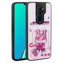 Oppo A9 2020 Uyumlu Kılıf Parlayan Kabartmalı İkonik Figürlü Zore Amas Silikon Kapak