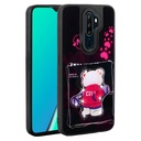 Oppo A5 2020 Uyumlu Kılıf Parlayan Kabartmalı İkonik Figürlü Zore Amas Silikon Kapak