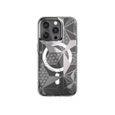 Apple iPhone 15 Pro Uyumlu Kılıf M-safe Şarj Özellikli Çift IMD Baskılı Lisanslı Switcheasy Artist-M Asanoha Kapak