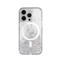 Apple iPhone 14 Pro Uyumlu Kılıf M-safe Şarj Özellikli Parlayan Simli Şeffaf Lisanslı Switcheasy Starfield-M Kapak