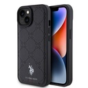 Apple iPhone 15 Plus Uyumlu Kılıf U.S. Polo Assn. Orjinal Lisanslı HS Desenli Baskı Logolu Suni Deri Kapak