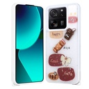 Xiaomi Mi 13T Uyumlu Kılıf Parlayan Simli Kabartma Figürlü Zore Cevze Kapak