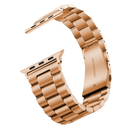 Apple Watch 42mm Uyumlu Kordon Metal Baklalı Tasarım Zore Band-04 Kayış