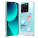 Xiaomi Mi 13T Pro Uyumlu Kılıf Parlayan Simli Kabartma Figürlü Zore Cevze Kapak