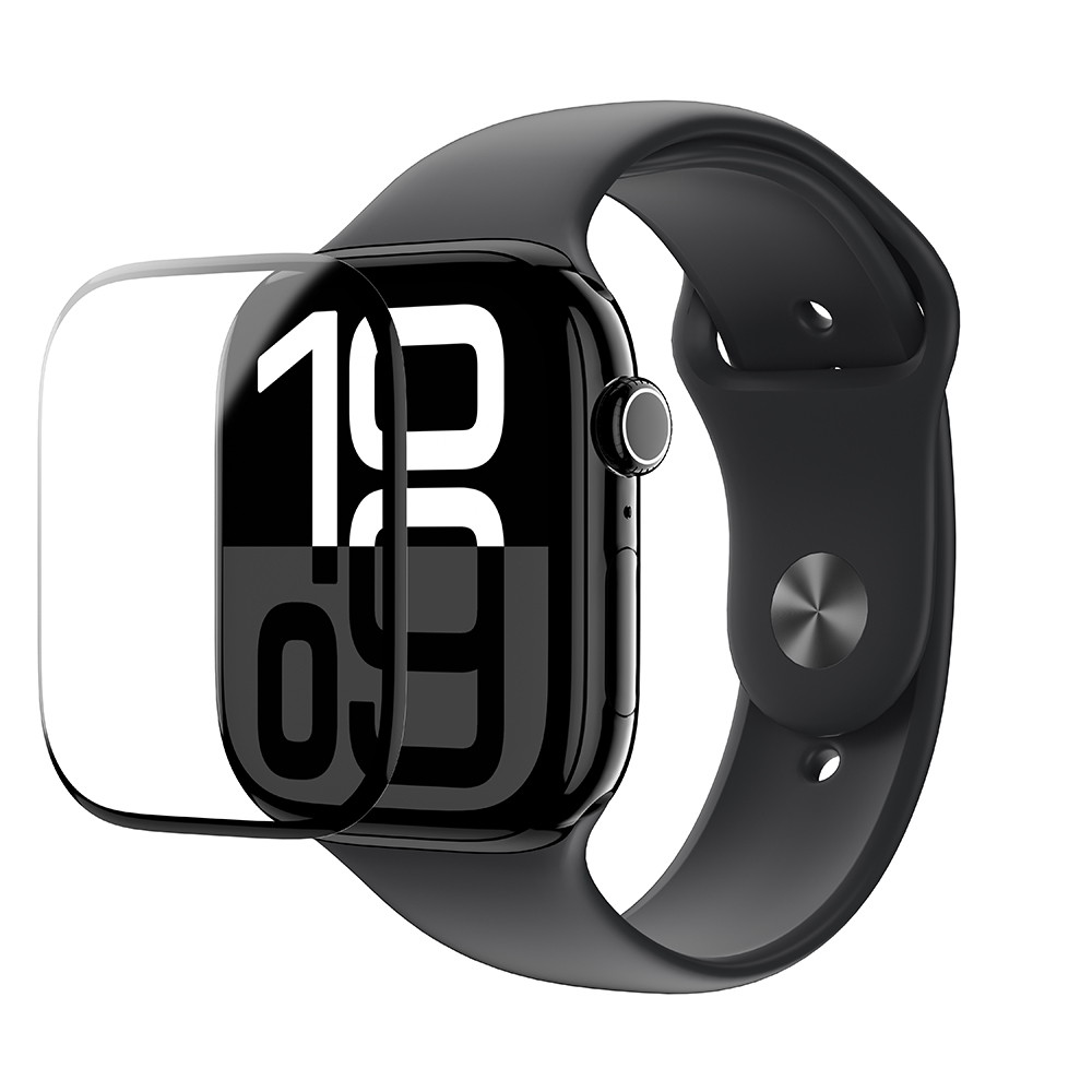 Apple Watch 10 42mm Uyumlu Amazingthing Radix Protective Parmak İzi Bırakmayan HD Ekran Koruyucu Film + Kolay Uygulama Aparatı