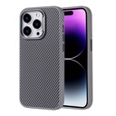 Apple iPhone 15 Pro Max Uyumlu Kılıf M-safe Şarj Özellikli Karbon Fiber Görünümlü Zore Troy Kapak