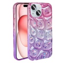 Apple iPhone 15 Uyumlu Kılıf Simli 3D Desenli Zore Hacar Kapak