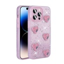 Apple iPhone 14 Pro Max Uyumlu Kılıf Airbagli Simli Arka Yüzey Zore Işıltı Silikon Kapak