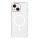 Apple iPhone 15 Plus Uyumlu Kılıf M-safe Şarj Özellikli Cam Arka Yüzey Recci Michelin Serisi Kapak