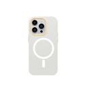 Apple iPhone 14 Pro Max Uyumlu Kılıf M-safe Şarj Özellikli Metal Kamera Çerçeveli Recci Glaze Serisi Kapak