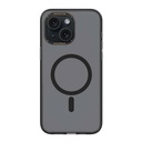 Apple iPhone 15 Uyumlu Kılıf M-safe Şarj Özellikli Cam Arka Yüzey Recci Michelin Serisi Kapak