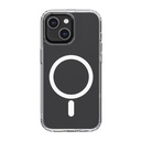 Apple iPhone 14 Uyumlu Kılıf M-safe Şarj Özellikli Airbagli Şeffaf PC Arka Yüzey Recci Magnetik Suction Serisi Kapak