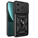 Tecno Spark 10 4G Uyumlu Kılıf Magnetik Standlı Kamera Korumalı Zore Sürgülü Vega Kapak