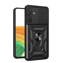 Samsung Galaxy A34 Uyumlu Kılıf Magnetik Standlı Kamera Korumalı Zore Sürgülü Vega Kapak