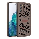 Samsung Galaxy S20 FE Uyumlu Kılıf Kamera Korumalı Baskılı Arka Yüzey Zore Klas Kapak