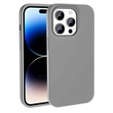 Apple iPhone 14 Pro Uyumlu Kılıf M-safe Şarj Özellikli Sıvı Teknolojili Silinebilir Sert Zore Kivi Kapak