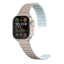 Apple Watch 7 45mm Uyumlu Zore KRD-111 Çizgili Desenli Silikon Kordon