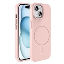 Apple iPhone 14 Uyumlu Kılıf M-safe Şarj Özellikli Sıvı Teknolojili Silinebilir Sert Zore Kivi Kapak