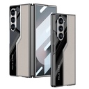 Samsung Galaxy Z Fold 6 Uyumlu Kılıf Ultra İnce Kamera Korumalı PC + Deri Arka Yüzey Zore Kıpta Poligan Kapak