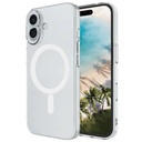 Apple iPhone 16 Plus Uyumlu Kılıf Zore M-safe Şarj Özellikli Şeffaf Tek Kamera Çerçeveli Porto Kapak