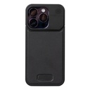 Apple iPhone 14 Pro Uyumlu Kılıf M-safe Şarj Özellikli Mekanizmalı Koku Hazneli Zore Mostar Kapak