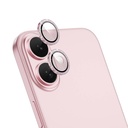 Apple iPhone 16 Uyumlu Wiwu LG-006 Diamond Lens Guard Kolay Uygulama Aparatlı Kamera Lens Koruyucu