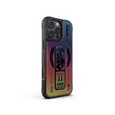 Apple iPhone 16 Pro Uyumlu Kılıf M-safe Şarj Özellikli Holografik Tasarımlı Standlı Deri Görünümlü Skinarma Kira Kobai Kapak
