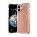 Apple iPhone 16 Uyumlu Kılıf M-safe Şarj Özellikli Oyuklu Tasarım Mutural Bumpy Clear Kapak
