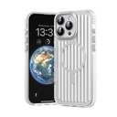 Apple iPhone 16 Pro Max Uyumlu Kılıf M-safe Şarj Özellikli Oyuklu Tasarım Mutural Bumpy Clear Kapak