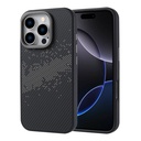 Apple iPhone 16 Pro Uyumlu Kılıf M-safe Şarj Özellikli Karbon Fiber Tasarımlı Zore Vave Kapak