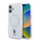 Apple iPhone 16 Uyumlu Kılıf U.S. Polo Assn. Orjinal Lisanslı M-safe Şarj Özellikli IML Double Horse Logolu Ring Kapak