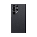 Samsung Galaxy S24 Ultra Uyumlu Kılıf M-safe Şarj Özellikli 600D Aramid Fiber Pitaka Ultra-Slim Classic Serisi Black-Grey Twill Kapak