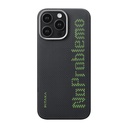 Apple iPhone 16 Pro Uyumlu Kılıf M-safe Şarj Özellikli Lumintex Teknolojili Fosforlu Aramid Fiber Pitaka Tactile Woven Aries Serisi NoProblemo Kapak