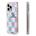 Apple iPhone 16 Pro Uyumlu Kılıf M-safe Şarj Özellikli Parlak Kumlu Sıvılı Youngkit Pink Dream Quicksand Serisi Kapak