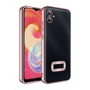 Samsung Galaxy A06 Uyumlu Kılıf Kamera Korumalı Logo Gösteren Zore Omega Kapak