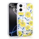 Apple iPhone 11 Uyumlu Kılıf Sıvılı Simli Baskılı Şeffaf Arka Yüzey Zore Mossa Silikon Kapak