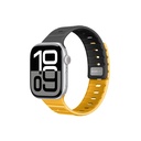 Apple Watch 10 46mm Uyumlu Amazingthing SilqLock Silikon Kordon Strap Kayış