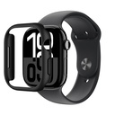 Apple Watch 10 46mm Uyumlu Amazingthing Radix Minimal FrameLite Sert PC Kasa Koruyucu
